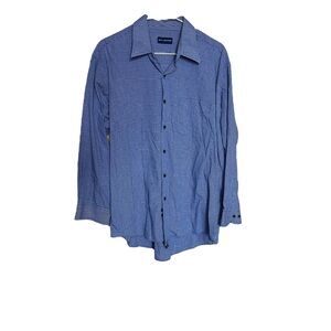 John Ashford Blue Plaid Long Sleeve Button Down Shirt 17